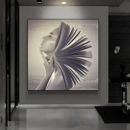 ZHAOLIN Moderne abstrakte sexy nackte Frauen Leinwandmalerei Druck Poster Wandkunst Bild für Wohnzimmer Dekor Cuadros decorativos 40 x 40 cm rahmenlos