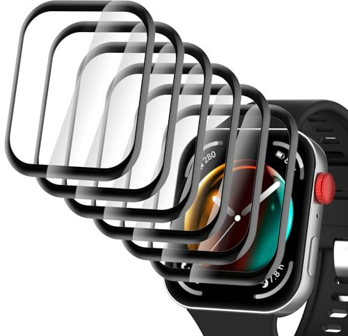 Hianjoo 6 Piezas Protector Pantalla Compatible con Huawei Watch Fit 3, Active Protector de Pantalla Premium Cobertura Completa Film Láminas [Resistente a Rayones] [Anti-Shatter]