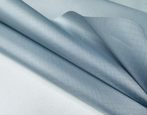 Ripstop-Spinnaker, leichter Stoff, Drachen-Marine-Material, Nylon, wasserabweisend, 150 cm breit, silberfarben, Meterware