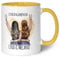 GRAVURZEILE Bedruckte Tasse mit Konfiguration - Beste Freundin - Umfangreich anpassbares Motiv zum selbst gestalten - Persönliches Geschenk für Freundinnen - Farbe: Gelb