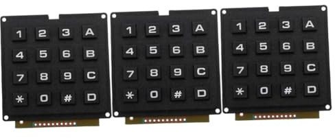Gatuida 3stücke Industrielles Tastaturmodul Matrix Mit Tasten Benutzerfreundliches Keypad Für Maschinensteuerung Platzsparend Und Effizient Für Industrielle Anwendungen