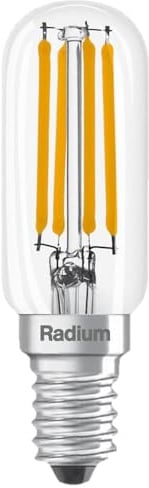 Radium LED Filament Ráå¶hrenform TUBE T26 40 827/C, E14, 4W 2700K 470lm 300°, schaltbar, schaltbar, klar
