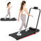 LIKESPORTING Laufband für Zuhause mit Neigung, Klappbares Elektrisches Laufband bis 12 km/h, Klappbar Laufband, 1400W Walking Machine mit LCD-Anzeige (schwarz)