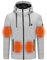 RLEHJN Beheizbarer Hoodie für Herren Damen Beheizte Jacken mit 5 Heizzonen Beheizbare Kapuzenjacke USB Beheizbarer Pullover Wasserdicht Wintermäntel Körperwärmer zum Outdoorarbeiten Skifahren