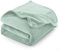 CozyLux Kuscheldecke Flauschig Decke Sofa 150x200 cm für 4 Jahreszeiten - Weich/Warm/Leicht Sofadecke Wohndecke Couchdecke für Sofa/Bett/Couch, Flanell Fleecedecke 150x200cm Salbeigrün