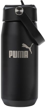 PUMA Evercat Edelstahl-Wasserflasche, 530 ml, Schwarz, 32 Ounces