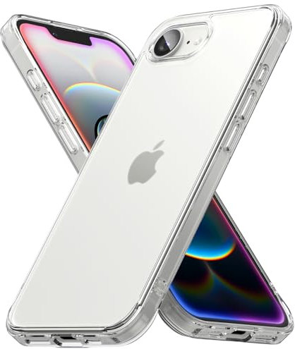 Ringke Fusion [Anti-Fingerabdruck] Kompatibel mit iPhone 16e 2025 (6,1 Zoll) Hülle, Mattierte Hart-PC Kratzfest Stoßfeste TPU Bumper Schutz Handyhülle - Matte Clear