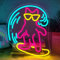 ineonlife Panneau néon chat - Panneau LED à intensité variable - Pour décoration murale - Signe néon animal pour la plage, le surf, le petit bar, la chambre à coucher, la décoration de fête