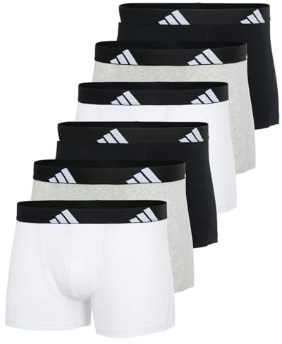 Adidas Basic Boxer Trunk Men Herren Unterhose Shorts Unterwäsche 6er Pack