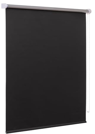 Thermorollo Verdunkelungsrollo inklusive Montagematerial (Schwarz, 140 x 220 cm)