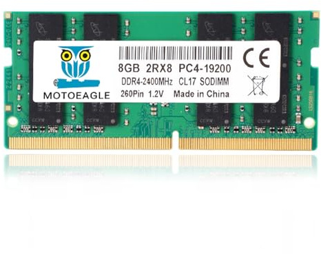 8 GB DDR4 RAM 2400 MHz SO-DIMM PC4-19200 DDR4-2400T CL17 Non-ECC 2Rx8 Laptop-RAM-Speicher
