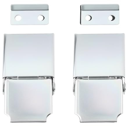 ECSiNG 2 Pezzi Di Serratura A Scrocco In Argento XC-816 47,3x26 Mm Per Baule Cassapanca