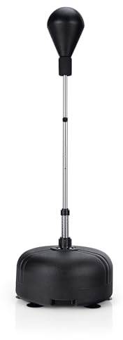 KOMFOTTEU Standboxsack mit Standfuß, höhenverstellbar 140-150 cm | Punchingball Boxsack auf gefülltem Boden, inkl. Boxhandschuhe, Boxset, für Erwachsene & Kinder