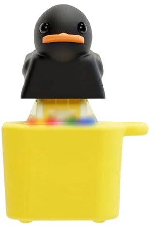 Limtula Rechargeable Quacking Ducks Keychain Ducks Keychain with LED Light Feature and Funny Quacking Sound Keyboard Fidgets Clickers Light Up