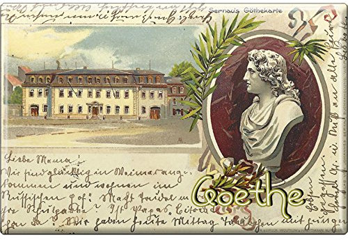Magnet - Johann-Wolfgang VON Goethe - Gr. ca. 8 x 5,5 cm - 38367 - Küchenmagnet