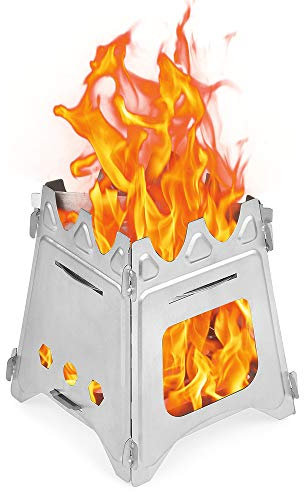 Lixada Outdoor Camping Herd Tragbare Folding Backpacking Holzofen mit Alkohol Für Camping Angeln Wandern