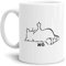 Tassendruck Katzen-Tasse mit Spruch Nö - Cat/Tier/Geschenk-Idee/Fellnase/Weiss