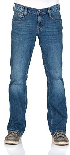 Mustang Oregon Jean pour Homme Coupe Bootcut Denim Stretch Coton Bleu Noir W30 W31 W32 W33 W34 W36 W38 W40 - Bleu - W32