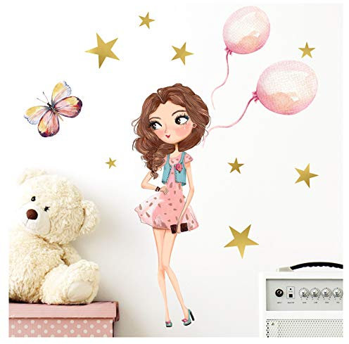 Little Deco Mädchen mit Ballons und Schmetterling DL207-24