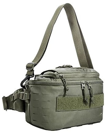 Tasmanian Tiger TT Medic Hip Bag Erste Hilfe Set Hüft-Tasche Molle Outdoor Bauchtasche für Sanitäter, Medic, Rettungskräfte (Steingrau-Oliv IRR)