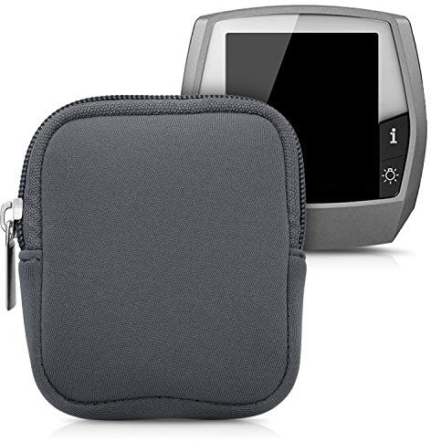 kwmobile Tasche kompatibel mit Bosch Intuvia - E-Bike Computer Neopren Hülle - Schutztasche Grau