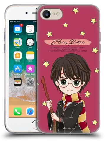 Head Case Designs Offizielle Harry Potter Harry Deathly Hallows XXXVII Soft Gel Handyhülle Hülle kompatibel mit Apple iPhone 7/8 / SE 2020 & 2022