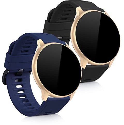 kwmobile Bracelet compatible avec AGPTEK LW11 bracelet - 2x bracelet de rechange en silicone pour fitness tracker