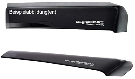 Climair Windabweiser Set vorne & hinten (mit ABE) 04-2920.KS, Farbausführung: schwarz - Kompatibel für FIAT Panda 169 Fließheck, Anzahl Türen: 5, Baujahr: 2003 -
