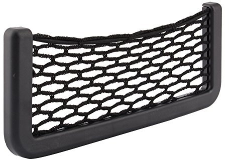 Filet D'organisateur de Stockage de Voiture, Siège de Cargaison de Coffre de Coffre de Voiture Organisateur de Stockage de Poche Arrière en Nylon Support de Téléphone