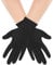 Yolev Kurze Satin Handschuhe Schwarz für Damen Braut Tanzhandschuhe Party Schwarz Stretch Opera Handschuhe Erwachsenengröße Gesamtlänge 22,9 cm für Hochzeitsbankettkleider Partytänze
