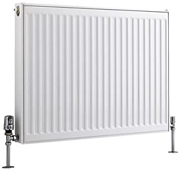 Milano Compact White Type 21 Horizontal Double Panel Plus Convector Radiator - 600mm x 900mm