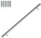 Gimisgu Edelstahl Handlauf Treppengeländer Geländer Wandhandlauf Wand Treppe für Innen & Außen Stange mit Halterung und Endkappen, Ø 42 mm, Länge: 120 cm
