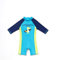 ADAVERANO Baby Jungen Sonnenanzüge UV50+ Badebeklideung Wimsuit Mit Sonnenhut.(Surfen der Dinosaurier,92-98Cm)