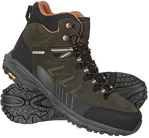 Mountain Warehouse Extreme Rockies Mens Waterproof Boots - IsoDry & Breathable Shoes with Superior Grip & Suede Upper- Best for Spring Summer Outdoors & Hiking