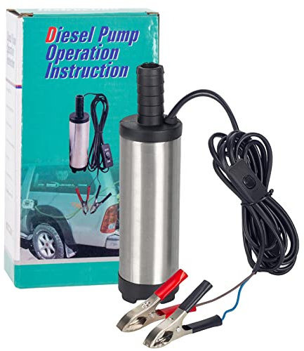 12v 38mm Pompa Carburante Elettrica Pompa Sommersa Pompa di Trasferimento del Combustibile Diesel ad Olio con 3 m Cavo con Fascette