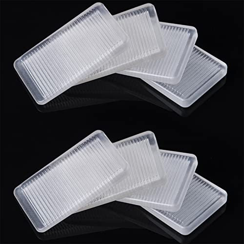 ZZRANYE 8 Stück gummierte transparente Tischscheiben, Wasserwaage-Keil für Heimwerker, Tischunterlegscheiben, Whirlpool-Restaurant-Geräte-Unterlegscheiben, Heimwerker-DIY-Keilnivellierer (5 mm)