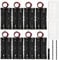 8 PCS 18650 Battery Holder, KUOQIY 2 x 3.7V Battery Holder Case with Wire Leads, with 2 PCS Plastic Battery Storage Box & Screwdrivers & Screws