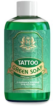 Skin Monarch Green Soap Concentrate Soothing and Cleansing Tattoo Solution 250 ml