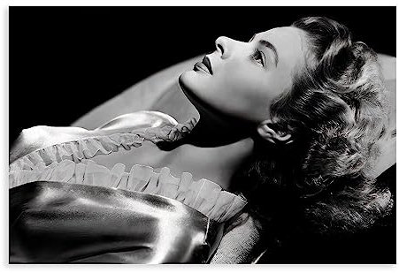 Retro Hollywood-Filmstar Ingrid Bergman Leinwand Poster Wandkunst Dekor Druck Bild Gemälde für Wohnzimmer Schlafzimmer Dekoration ungerahmt 20 x 30 cm