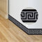 neukids 2 Rolls Wallpaper Borders Self Adhesive, Brushed Grey Wallpaper Borders，Greek Geometry Style Baseboard，Living Room Bedroom Bathroom Kitchen Decoration Ceiling Border
