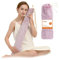 samply Long Hot Water Bottle - 3L Large Capacity, Hot Water Bag with Furry Cover, Purple