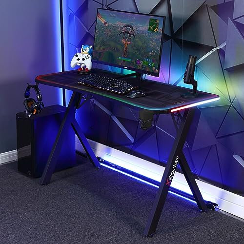 X Rocker Lumio RGB - Gaming Schreibtisch mit Beleuchtung & App-Steuerung