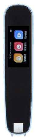Fockety Stiftscanner, Text zu Sprache Gerät für Legasthenie, LCD Touchscreen, Digitaler Textmarker Stiftleser, Prüfungslesestift für Studenten, Sprachübersetzergerät, Scannen Zum (Blue)