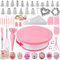 Kit Reposteria y Pasteleria 285 pcs, Nifogo Kit de Decoración de Pasteles Profesional, Plato Giratorio para Tartas, Boquillas Manga Pastelera, Decoración para Tartas