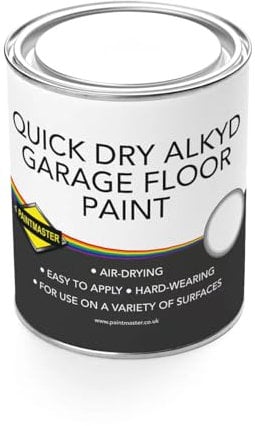 Advanced Quick-Drying Alkyd Garage Floor Paint - Industrial & Domestic Durability (Quick Dry Alkyd Garage Floorpaint - Black, 20L)