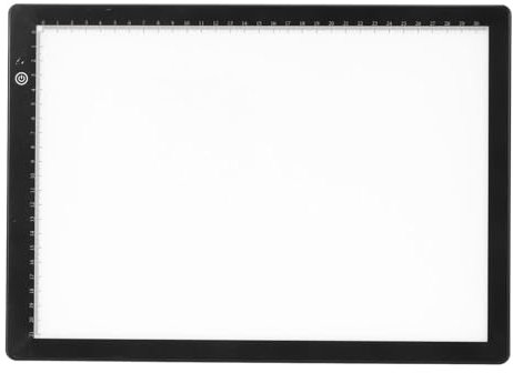A4 Dia Viewer Light Box, 3 Helligkeits-Licht-Pad-Hintergrund Beleuchtung, APP-Bearbeitung, Ultra Dünne Weiche, USB-betriebene Dia-Scanner für Folien und Film-Negativ-Scannen