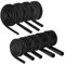 QUARKZMAN Guaina Intrecciata Cavi Isolanti, 1m-2/3/4/5/6/7/8/10/12Mm ID Nero, Guaina Fibre Vetro Rivestita Silicone Alta Temperatura per Avvolgimento Cavi Protezione Automobilistico