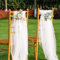 2 Stück Tüll Stuhlschleifen, Stuhl Tüll Hochzeit, Stuhlschärpen Hochzeit Weiß, Chiffon Stuhlschärpen, Weisser Tüll Stoff Deko für Stuhl, für DIY Handwerk, Tutu Rock, Hochzeit Party, 100 x150cm