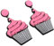 JEWEDECO 1 Paar Lustige Cupcake Ohrringe Aus Edelstahl Baumelnde Lebensmittel Ohrringe Für Frauen Und Mädchen Farbige Ohrschmuck Im üßen Design Ideal Für Jeden Anlass