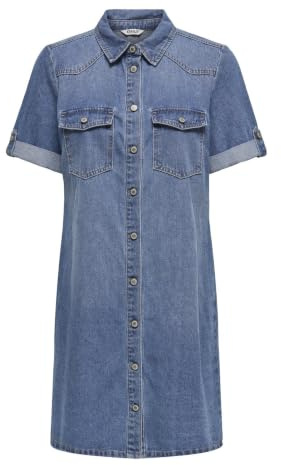 ONLY Women's Onllisa S/S DNM Dress Gua Onllisa S/S DNM Dress Gua (Pack of 1)
